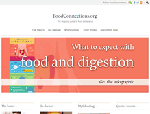 Tablet Screenshot of foodconnections.org